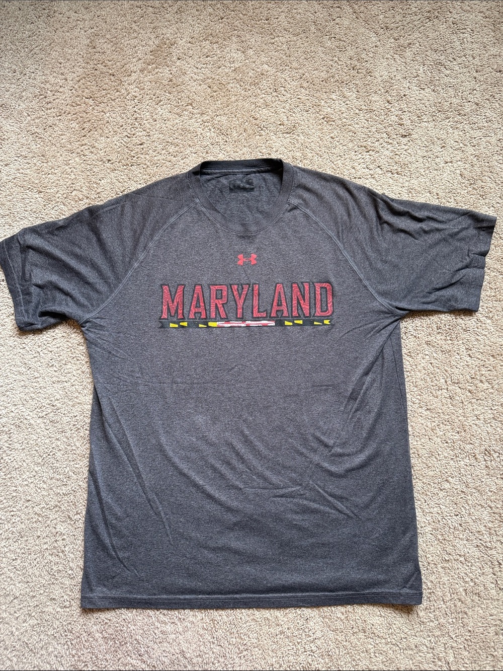 Under Armour Charcoal Maryland Short-Sleeve Performance Tee